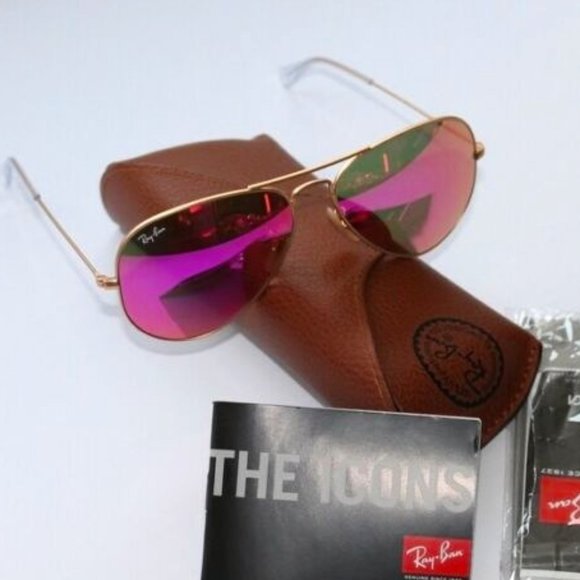 ray ban pink flash